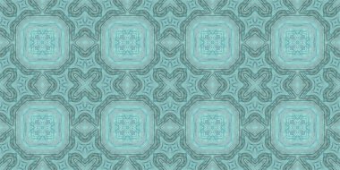 Mavi dokuların kusursuz deseni. Doku mavisi eski. Mozaik kaleydoskop