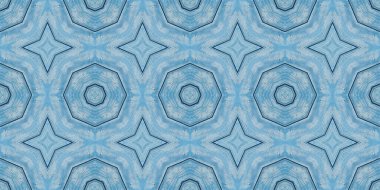 Mavi dokuların kusursuz deseni. Doku mavisi eski. Mozaik kaleydoskop