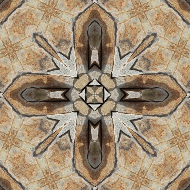 Doğal kayanın kusursuz deseni. Doğal taşın sarı ve gri dokusu. Taştan mozaik kaleydoskop