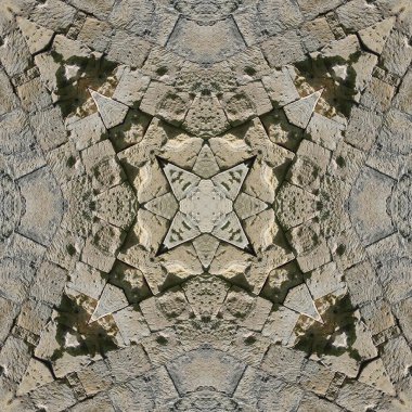 Gri mineralin kusursuz deseni. Gri doğal kaya ve taş dokusu. Mozaik kaleydoskop