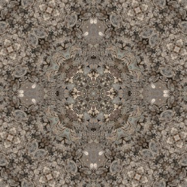 Gri mineralin kusursuz deseni. Gri doğal kaya ve taş dokusu. Mozaik kaleydoskop