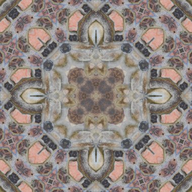 Gri mineralin kusursuz deseni. Gri doğal kaya ve taş dokusu. Mozaik kaleydoskop