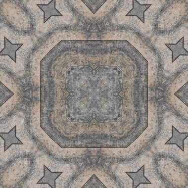 Gri mineralin kusursuz deseni. Gri doğal kaya ve taş dokusu. Mozaik kaleydoskop