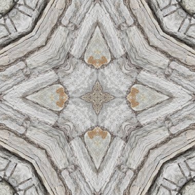 Gri mineralin kusursuz deseni. Gri doğal kaya ve taş dokusu. Mozaik kaleydoskop