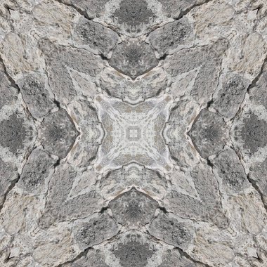Gri mineralin kusursuz deseni. Gri doğal kaya ve taş dokusu. Mozaik kaleydoskop