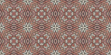 Kusursuz tuğla deseni. Tuğla duvar dokusu. Mozaik kaleydoskop tuğla duvar