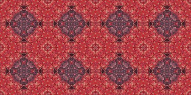 Kusursuz desen kırmızı. Kırmızı mineral dokusu. Mozaik kaleydoskop bordo