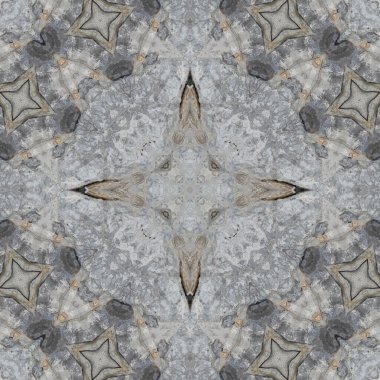 Gri dokuların kusursuz deseni. Mozaik kaleydoskop