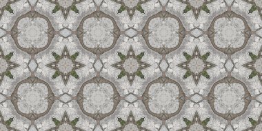 Gri dokuların kusursuz deseni. Mozaik kaleydoskop