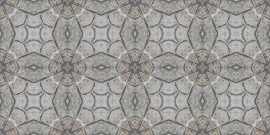 Gri dokuların kusursuz deseni. Mozaik kaleydoskop