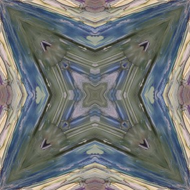 Mavi dokuların kusursuz deseni. Doku mavisi eski. Mozaik kaleydoskop