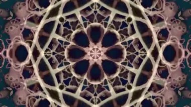 Soyut arkaplan. Soyut girdap arka planı. Dairelerin Mandala 'sı. Müzik videosu arkaplanı