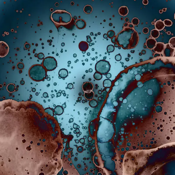 Soyut kare arkaplan. Soyut sanat dokusu. Suluboya ve alkol mürekkebi