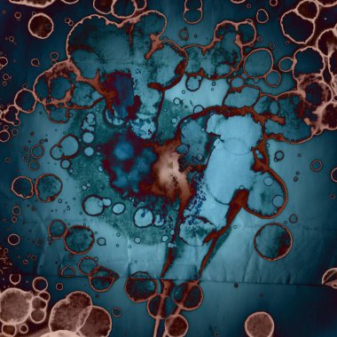 Soyut kare arkaplan. Soyut sanat dokusu. Suluboya ve alkol mürekkebi