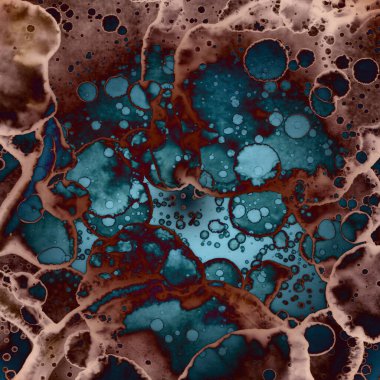 Soyut kare arkaplan. Soyut sanat dokusu. Suluboya ve alkol mürekkebi