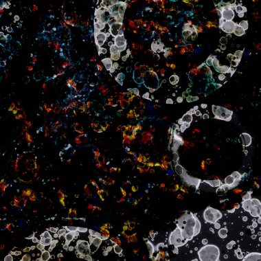 Soyut kare arkaplan. Soyut sanat dokusu. Suluboya ve alkol mürekkebi