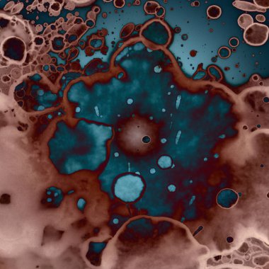 Soyut kare arkaplan. Soyut sanat dokusu. Suluboya ve alkol mürekkebi