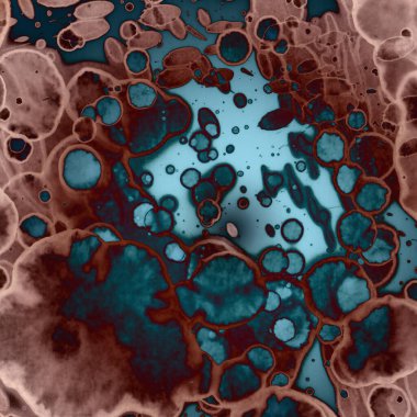 Soyut kare arkaplan. Soyut sanat dokusu. Suluboya ve alkol mürekkebi