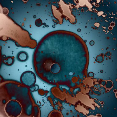 Soyut kare arkaplan. Soyut sanat dokusu. Suluboya ve alkol mürekkebi