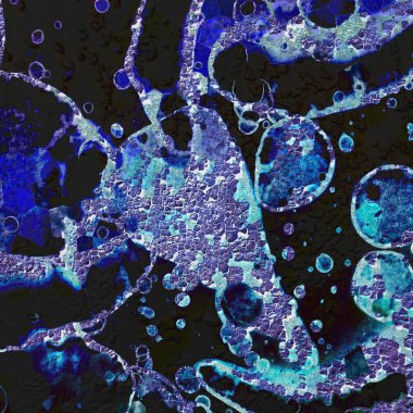 Soyut kare arkaplan. Soyut sanat dokusu. Suluboya ve alkol mürekkebi