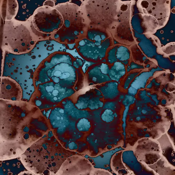 Soyut kare arkaplan. Soyut sanat dokusu. Suluboya ve alkol mürekkebi