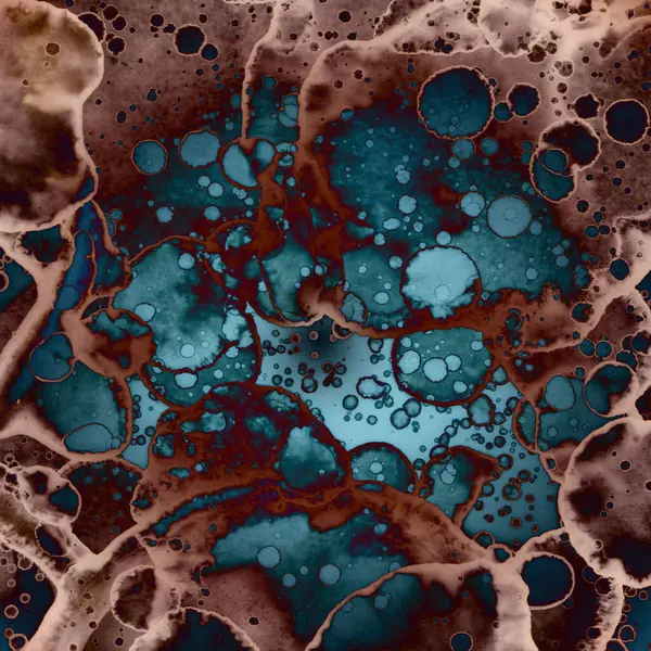 Soyut kare arkaplan. Soyut sanat dokusu. Suluboya ve alkol mürekkebi