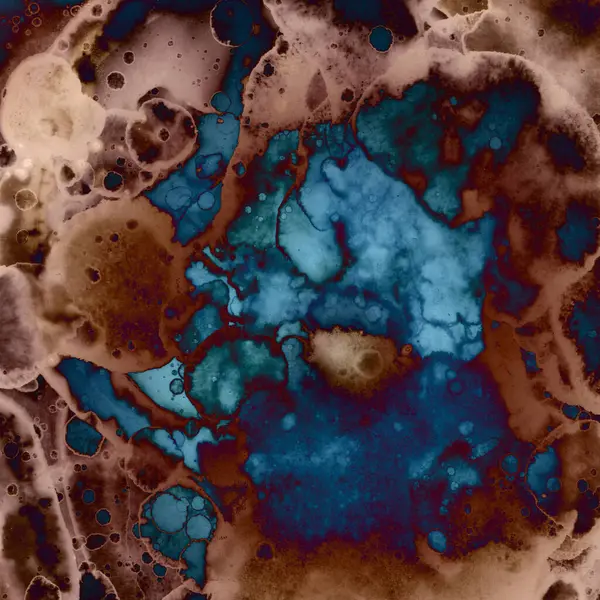 Soyut kare arkaplan. Soyut sanat dokusu. Suluboya ve alkol mürekkebi