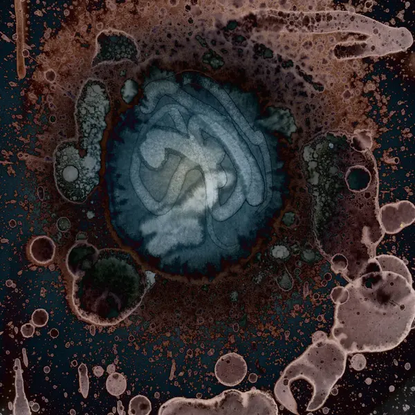 Soyut kare arkaplan. Soyut sanat dokusu. Suluboya ve alkol mürekkebi