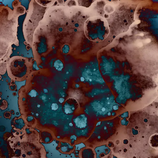 Soyut kare arkaplan. Soyut sanat dokusu. Suluboya ve alkol mürekkebi