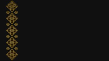 Ukrayna deseni. Ukrayna nakış işi. Koyu bir arka planda sarı desenler. Geniş arkaplan kopyalama alanı