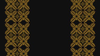 Ukrayna deseni. Ukrayna nakış işi. Koyu bir arka planda sarı desenler. Geniş arkaplan kopyalama alanı