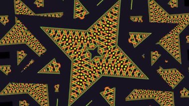 Ukrayna nakış işi. Ukrayna yıldız deseni. Soyut model. Dönen desen.