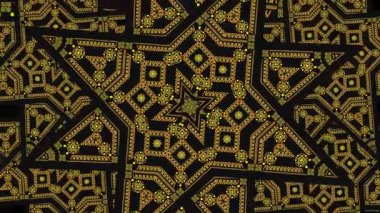 Ukrayna nakış işi. Ukrayna yıldız deseni. Soyut model. Dönen desen.