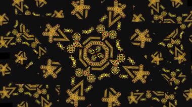 Ukrayna nakış işi. Ukrayna yıldız deseni. Soyut model. Dönen desen.