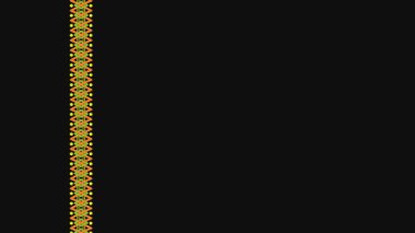 Ukrayna deseni. Ukrayna nakış işi. Koyu arkaplan ve sarı desen