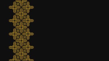 Ukrayna deseni. Ukrayna nakış işi. Koyu arkaplan ve sarı desen