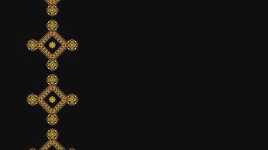 Ukrayna deseni. Ukrayna nakış işi. Koyu arkaplan ve sarı desen