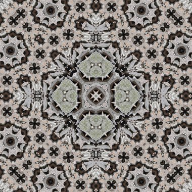 Kusursuz soyut desen. Simetrik dokular. Kare şekilli sanat