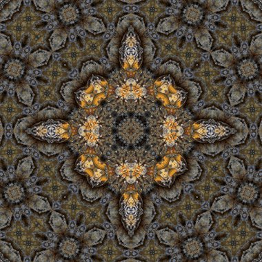 Kusursuz soyut desen. Simetrik dokular. Kare şekilli sanat