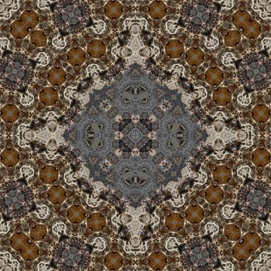 Kusursuz soyut desen. Simetrik dokular. Kare şekilli sanat