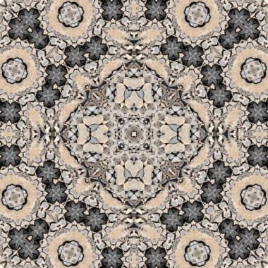 Kusursuz soyut desen. Simetrik dokular. Kare şekilli sanat