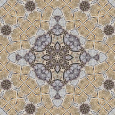 Kusursuz soyut desen. Simetrik dokular. Kare şekilli sanat