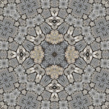 Kusursuz soyut desen. Simetrik dokular. Kare şekilli sanat