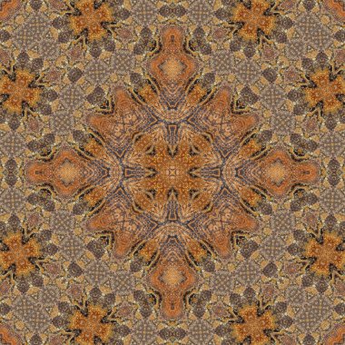 Kusursuz soyut desen. Simetrik dokular. Kare şekilli sanat