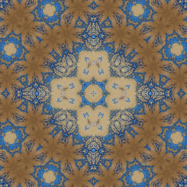 Kusursuz soyut desen. Simetrik dokular. Kare şekilli sanat