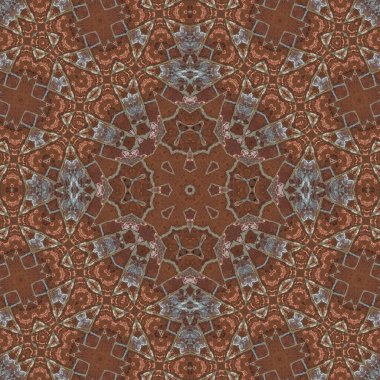 Kusursuz soyut desen. Simetrik dokular. Kare şekilli sanat