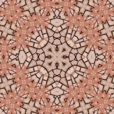 Kusursuz soyut desen. Simetrik dokular. Kare şekilli sanat