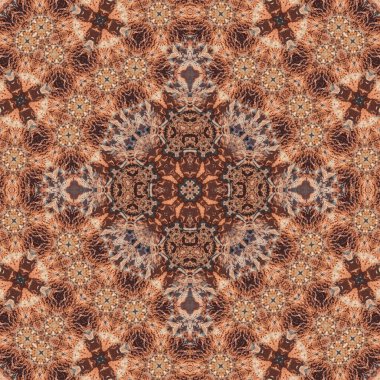 Kusursuz soyut desen. Simetrik dokular. Kare şekilli sanat