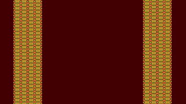 Ukrayna nakış işi. Ukrayna deseni. Çizgili desen. Mesaj kaydedici. Kırmızı arka planda sarı desen. Burgundy arkaplan ve desen