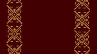 Ukrayna nakış işi. Ukrayna deseni. Çizgili desen. Mesaj kaydedici. Kırmızı arka planda sarı desen. Burgundy arkaplan ve desen